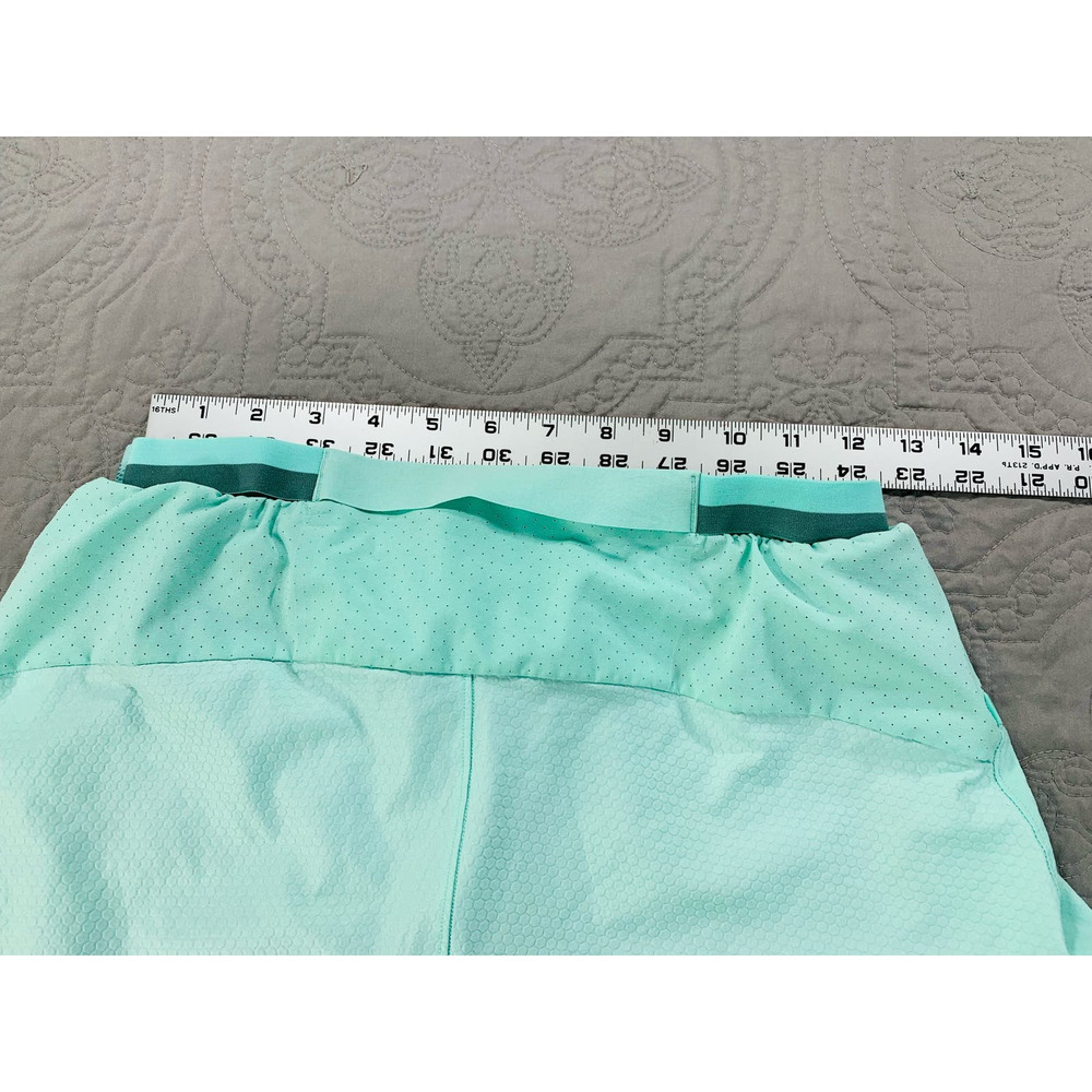 Lululemon Shorts Teal Womens Small Mint Turquoise Compression Lined Athletic - Picture 7 of 9